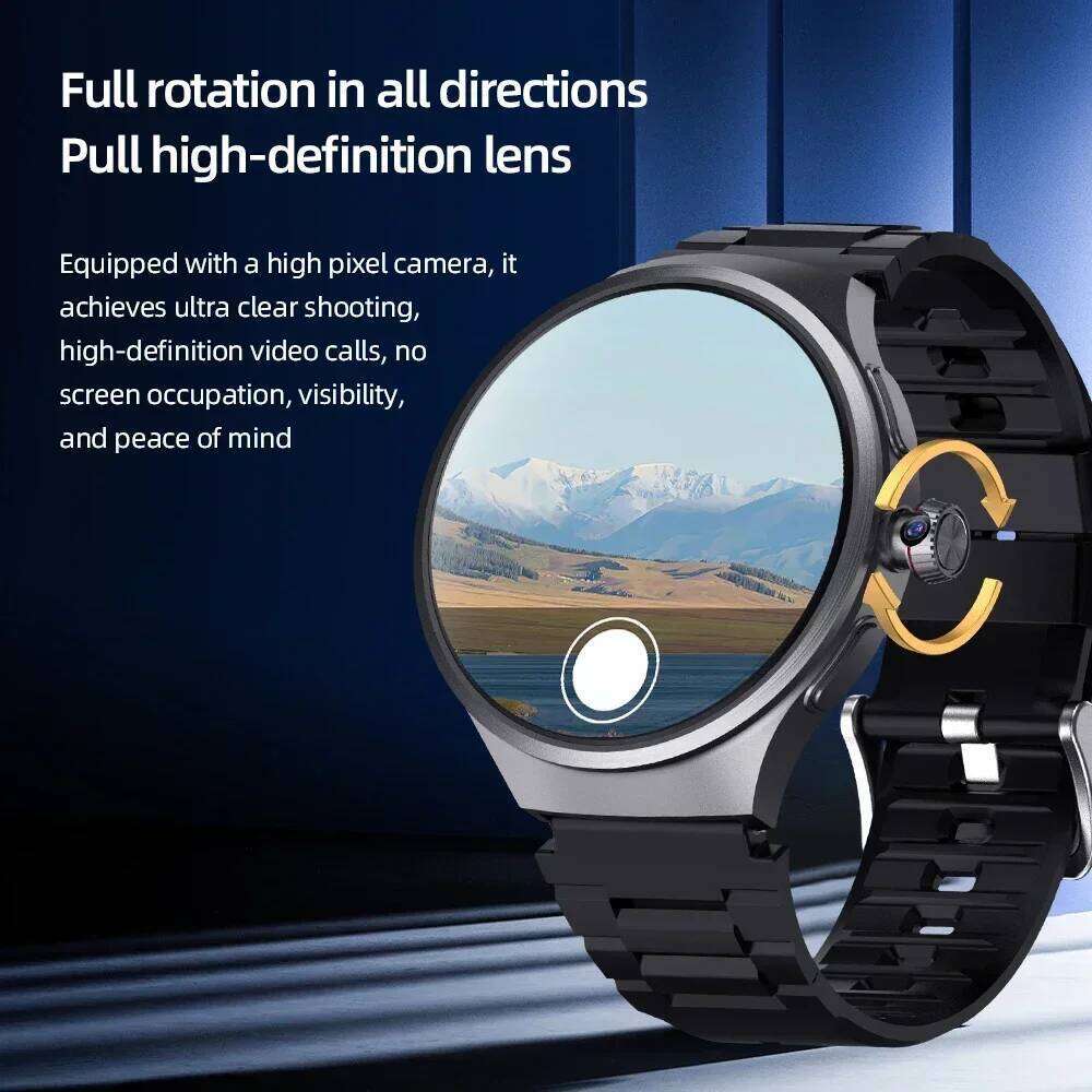 VP50 1.75" AMOLED Smartwatch with 180° Pull-Out Camera, 5G Connectivity, 1500mAh Battery, GPS, Heart Rate Monitor