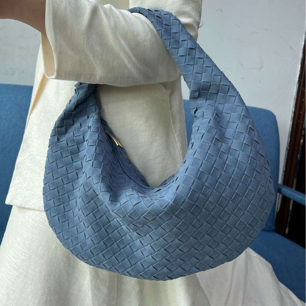 Spring new woven high-end stylish underarm bag for women, large dumpling bag, handbag