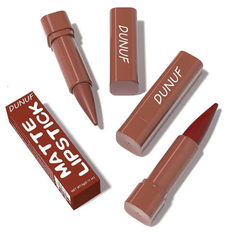 Gradient Lip Liner Pen with Matte Velvet Finish Smooth Application Lipstick for Defined and Elegant Lips W260311
