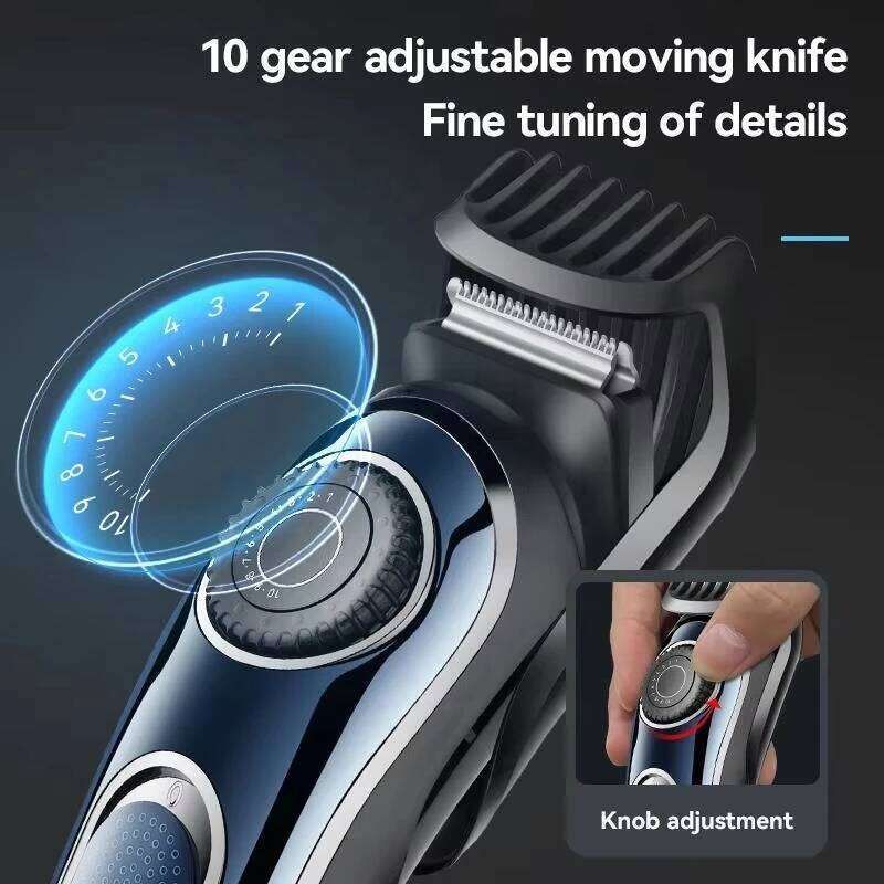 Kemei KM-1256 Electric Cordless Professional 1-10mm Hair Clipper Universal Serial Bus Rechargeable Haircut Waterproof Men's Barb C260312