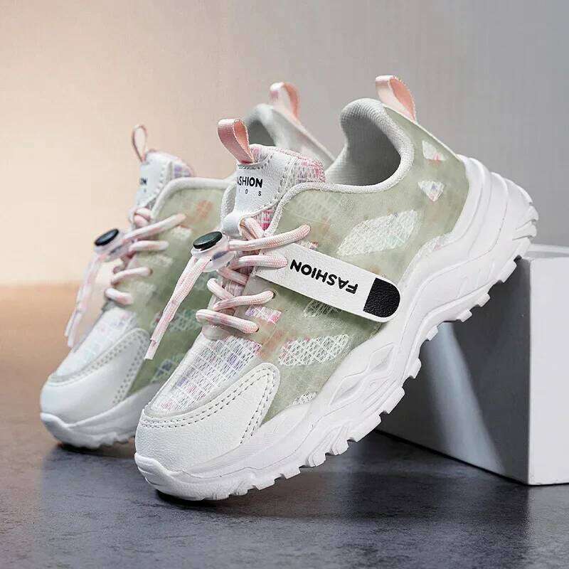 2025 New Children Sneakers Comfortable Sports for Boys Students Casual Running Outdoor Kids Shoes H260312