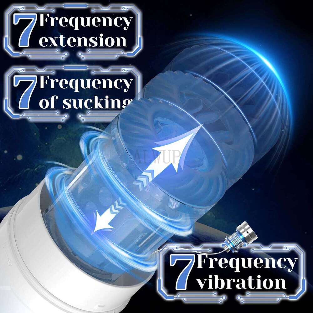 Male Masturbator Penis for Men Vacuum Pump 7 Thrusting Vibrating Sucking Adult Mens Sex Machines Blowjob Toys Z260312