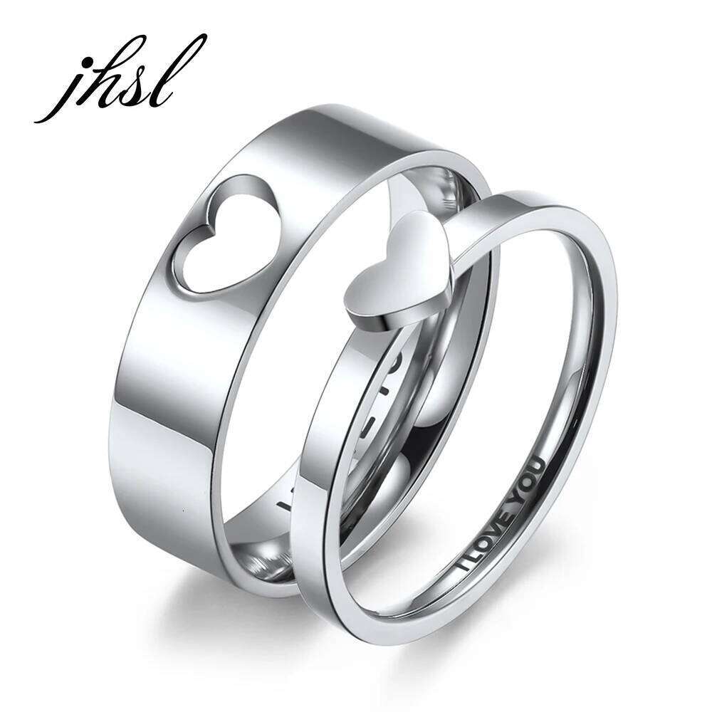 4/6mm Stainless Steel rs Couple's Men Women Wedding Small Rings Silver Color Valentine's Day Gift size 5 6 7 8 9 10 11 12 H260312