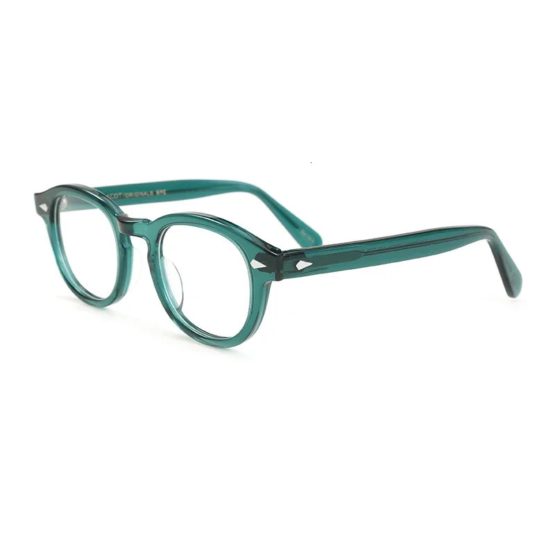 Mens Spectacle Frame Johnny Depp Style Glasses Transparent Lens er Computer Male Round Vintage Eyeglasses 260302