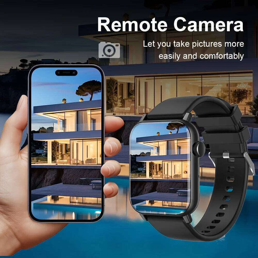 LAXASFIT New Watch with Calling Health Monitoring IP68 Water Resistance Smart Notifications Voice Assistant