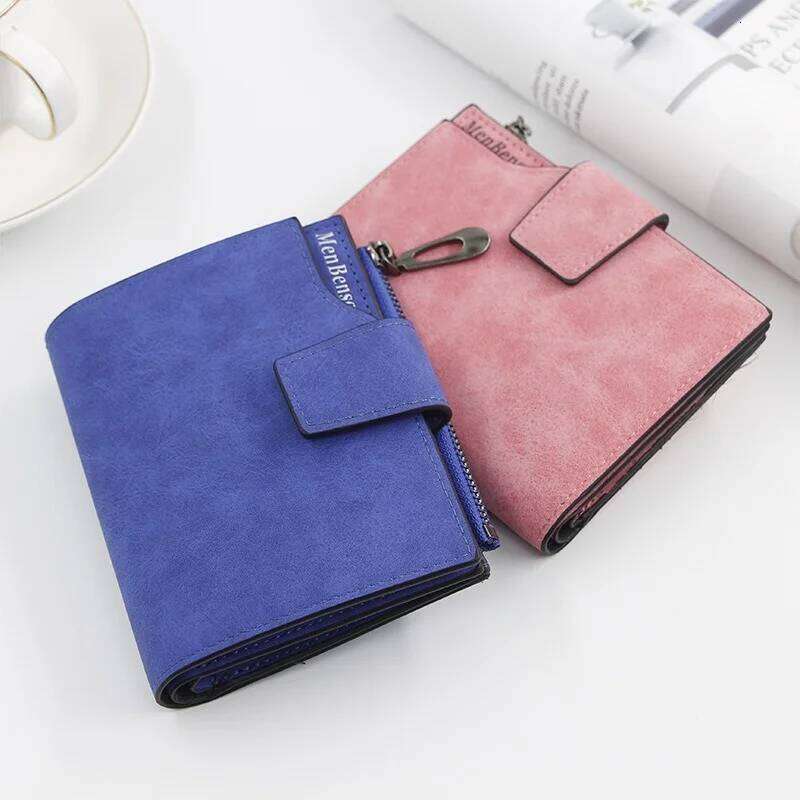New Ladies Short Women's Zipper Wallet Multi-function Fashion Simple Fresh Large-capacity Leather Coin Purse Clutch