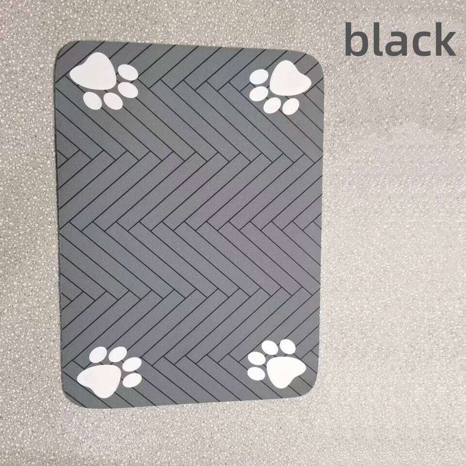 Slittle kitten ML bsorbent Pet Feeding Mat, Waterproof Placemat for Dog Cat Food & Water Bowls, Quick-Dry Rubber Backing 26Y0312