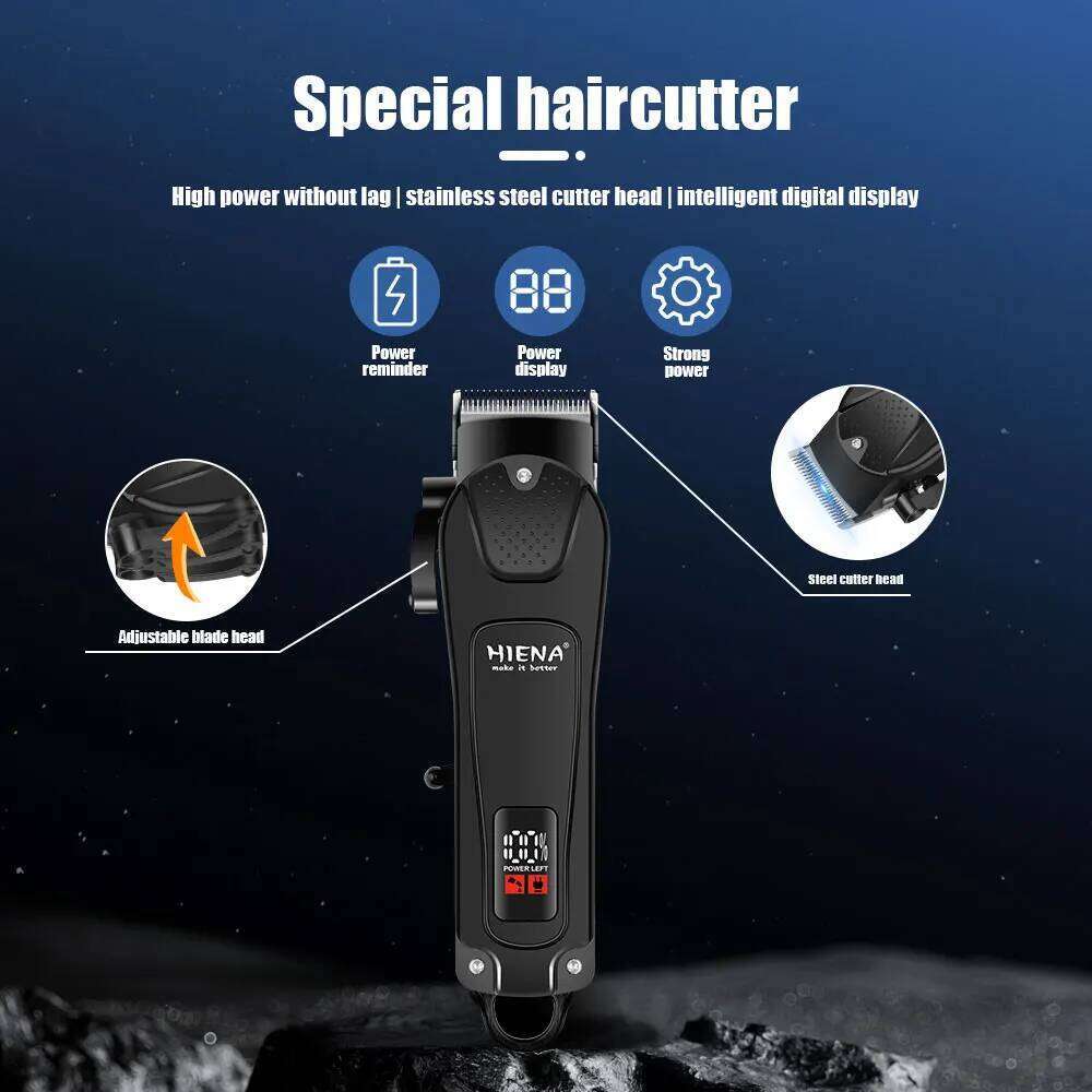 Trimmer New Professional Cutting Machine Electric Shaver Trimmers With LCD Display Men's Hair Clipper C260312