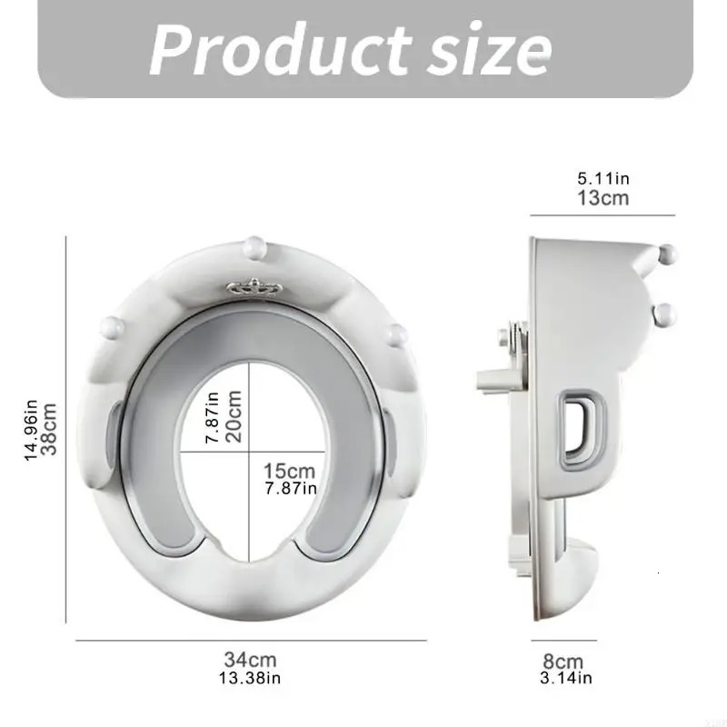 N1HB Toilet Seats with Handles Splash Guard Cushion Potty for Boys Girls Baby Training 260311