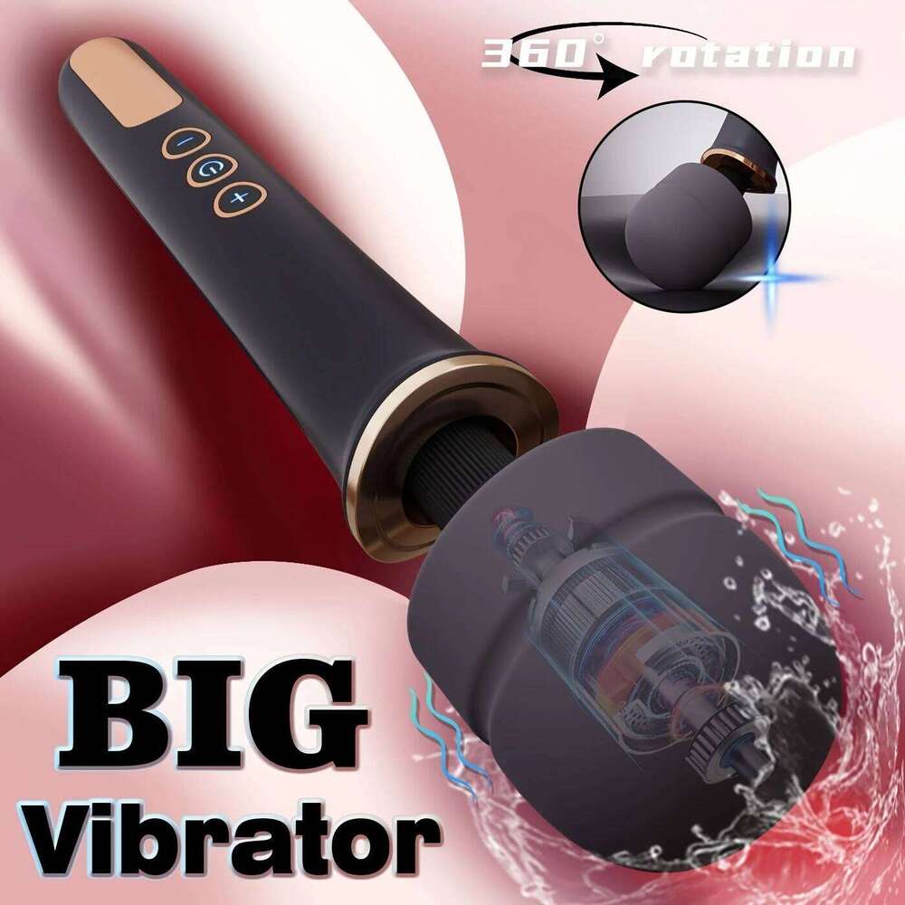 Huge Magic Handheld Massager Wand Clitoris Stimulation for Women Big Size AV Stick 10 Speed Vibrator Foreplay Adult Toy Z260311
