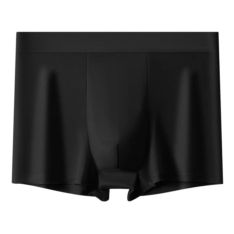 4pcs Ultrathinn Ice Silk Men Boxershorts Man Underwear Breathable Cool Large Size Mens Panties Male Seamless Flat Corner Short 260228