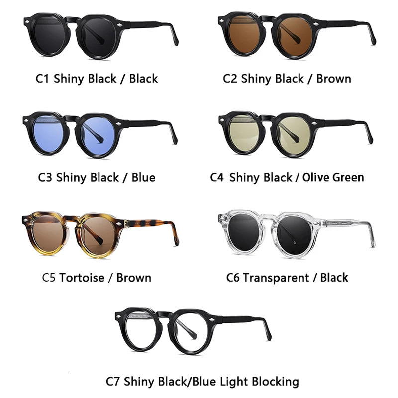 SHAUNA Retro Round Women Sunglasses Fashion Blue Green Shades UV400 Men Trending Rivets Punk Sun Glasses 260302