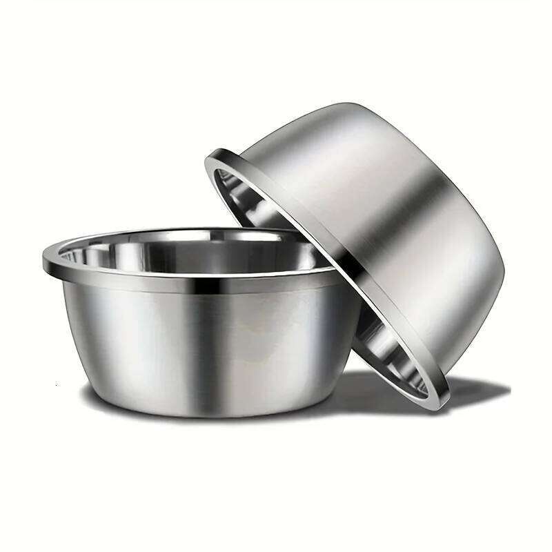 KEMORELA Large Stainless Steel Dog Bowls Premium Bowl for Pets Sturdy Durable Thick Smooth Metal Food and Water Dishes 26Y0312