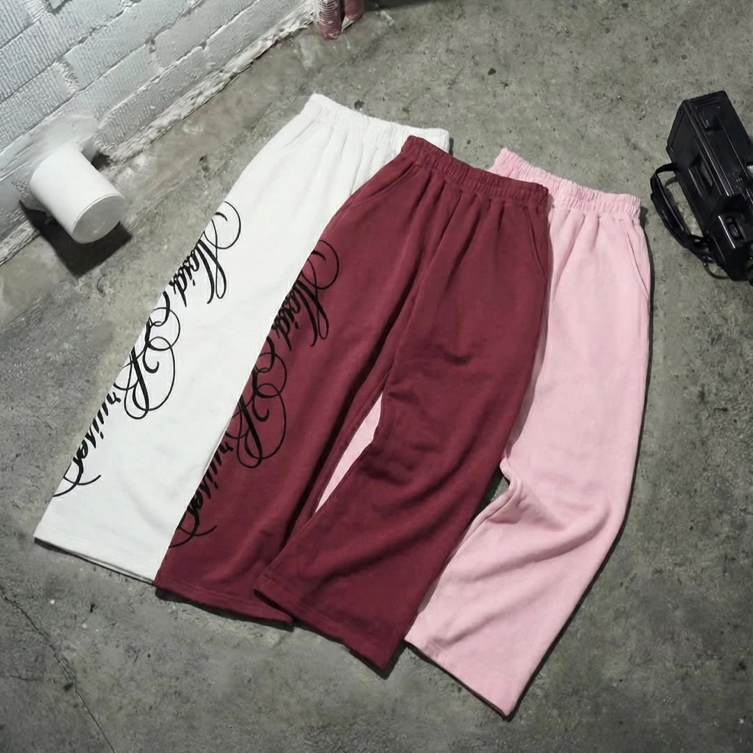 Y2K Harajuku Hoodie Sets Fashion Letter Printed Fleece Zip Up Hoodie Oversized Streetwear Vintage High Street Unisex Baggy Pants 260311