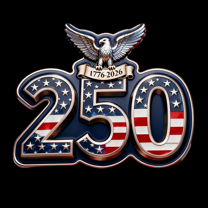 250th Anniversary of American Independence Acrylic Lapel Pin Enamel Badge Brooch A11