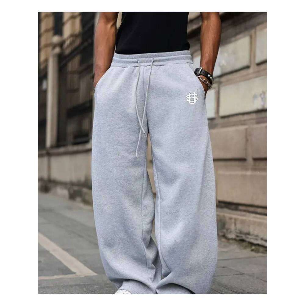 American Knife Street Printed Wide-leg US Dollar Logo Sports Long Pants, Cool and Trendy Autumn Men's Gifts