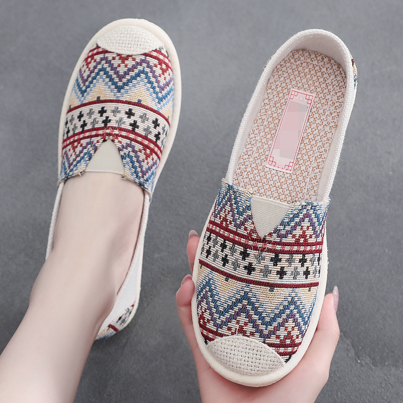 STAOXINDIKE Outdoor Recreation the Beach Low Heel Kitten Heel Block Heel Suede White Red Strap Strappy Casual True to Size Luxury Synonyms Pumps