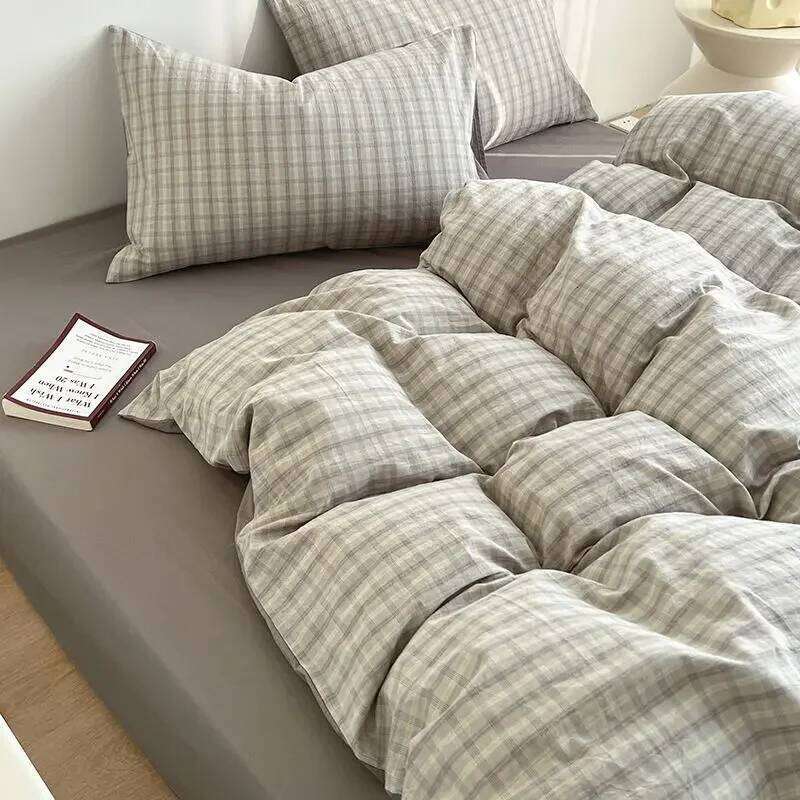 Purple Lavender Bedding Set Fashion Soft Bed Linen Single Full Queen Size Boys Girls Duvet Cover Flat Sheet Pillowcases Kit H260312