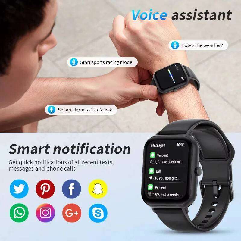 G.L Wear 2025 New Smart Watch 1.83" HD Screen Multiple Modes Bluetooth Call Sports Health Smartwatch Men Women