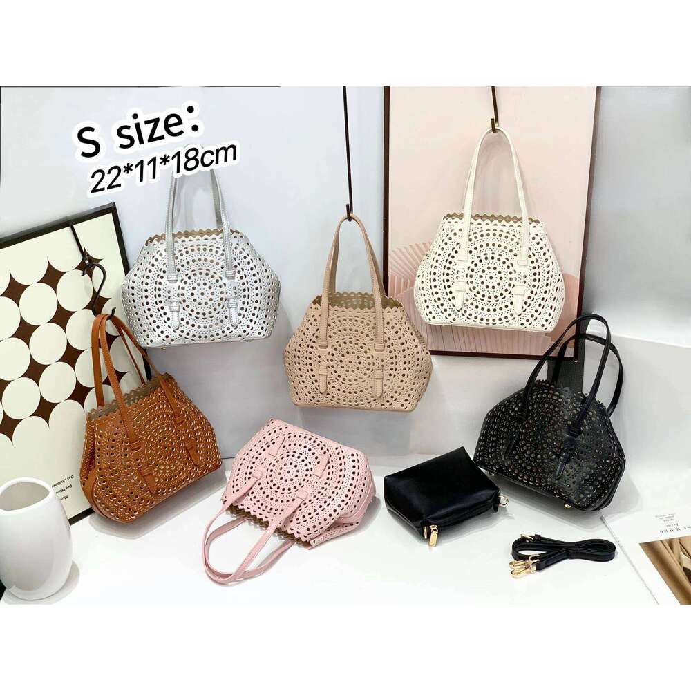 Women S Brand Luxury Round Wave Large Capacity Shopping Tote Handbag Carved Basket Lady Shoulder Crossbody Mother Bag TIANOUDAISHU