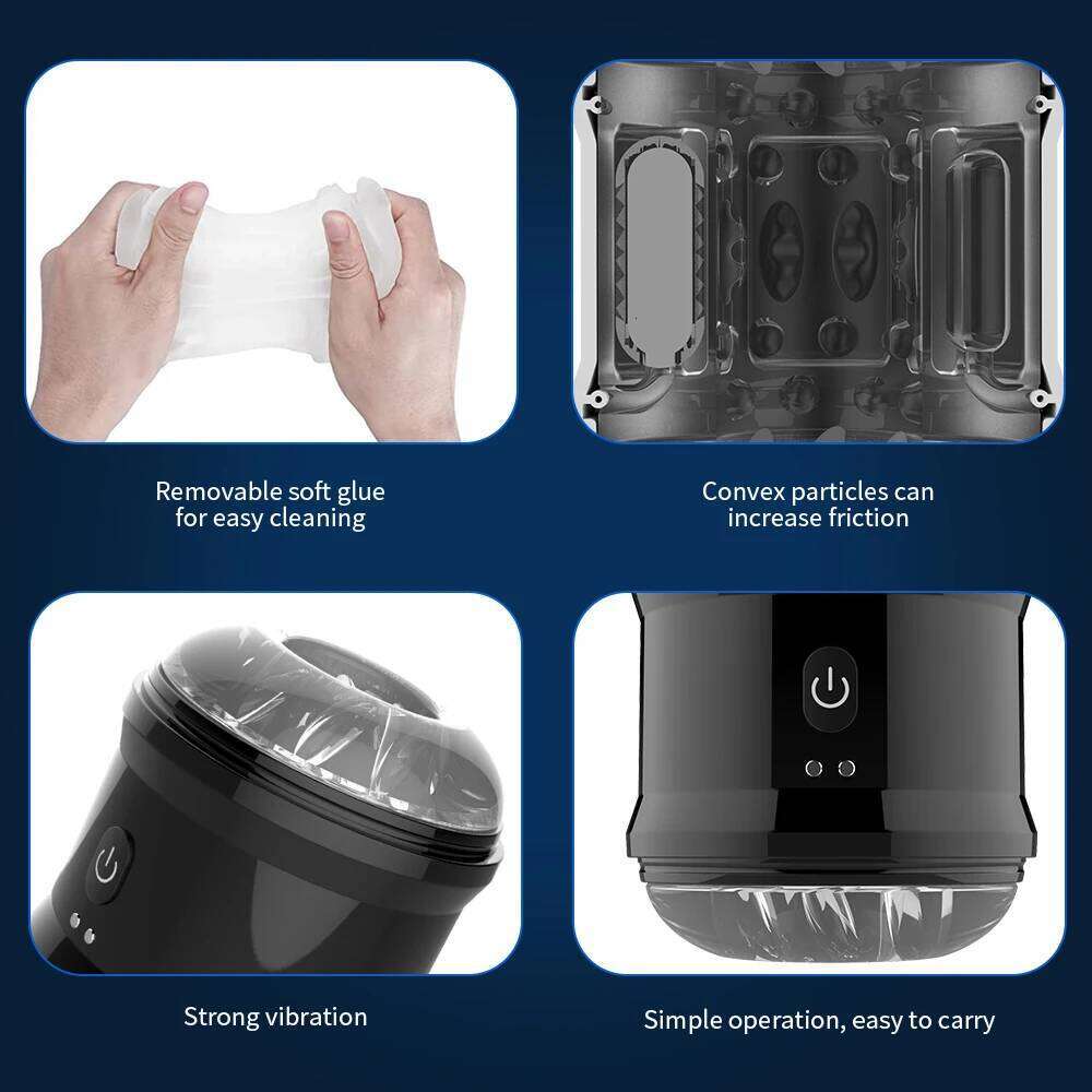 Automatic Masturbator Cup Open-Ended Pocket Pussy Sleeve Sex Toys for Male BlowJob Pleasure Penis Stroker Adult 18+ Z260311