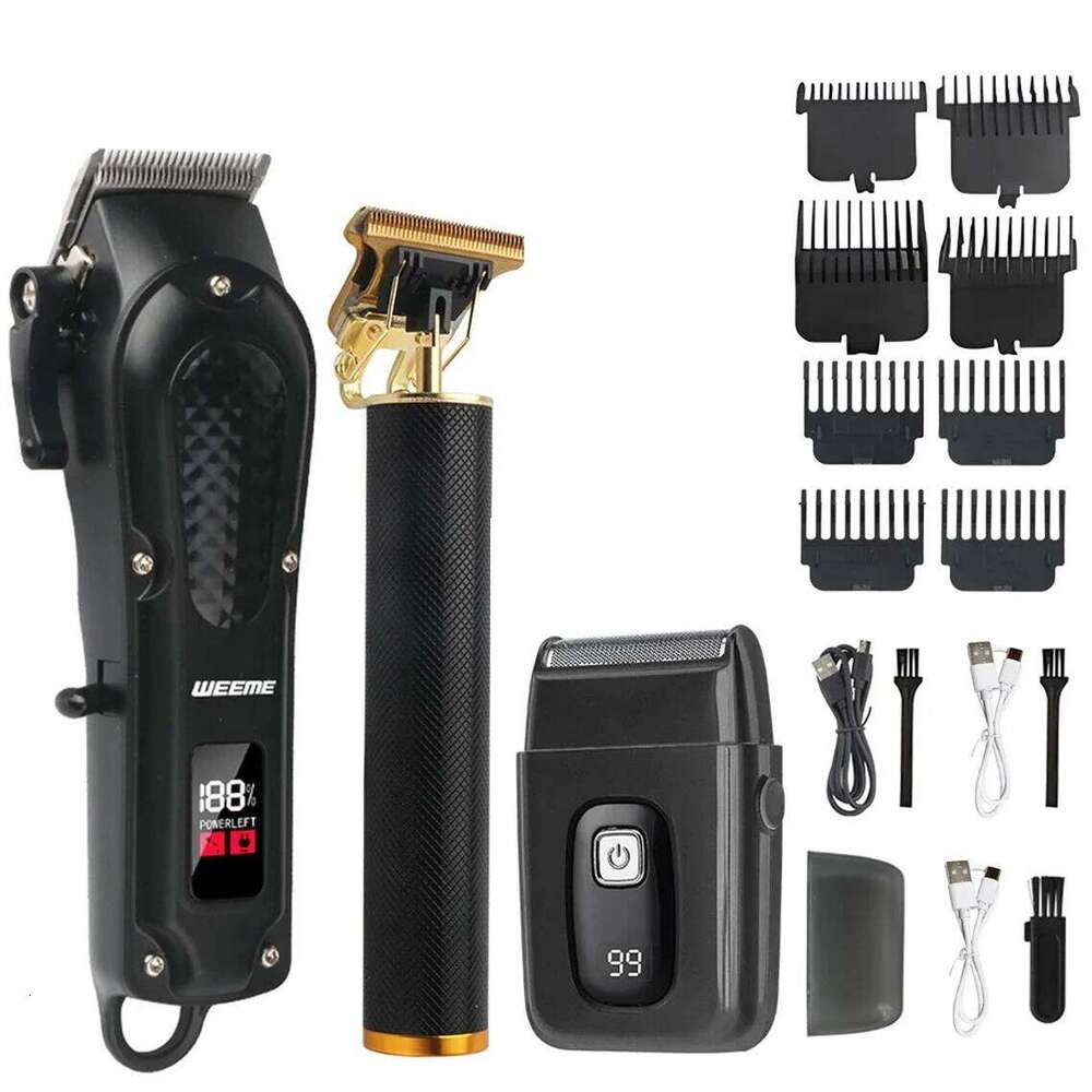 WEEME 806 UBS Rechargeable Cordless Beard Trimmer Men Powerful Electric Hair Clipper Trimming Tool C260312