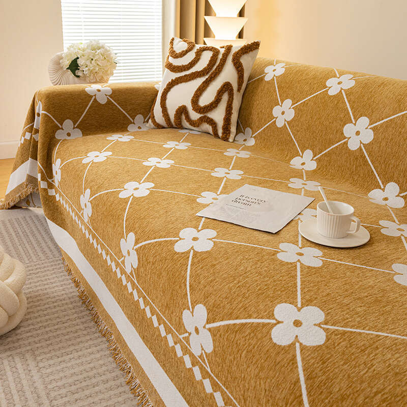 INS High-End Cover Chenille Towel Anti-Scratch Slipcover All-Season Sofa Blanket