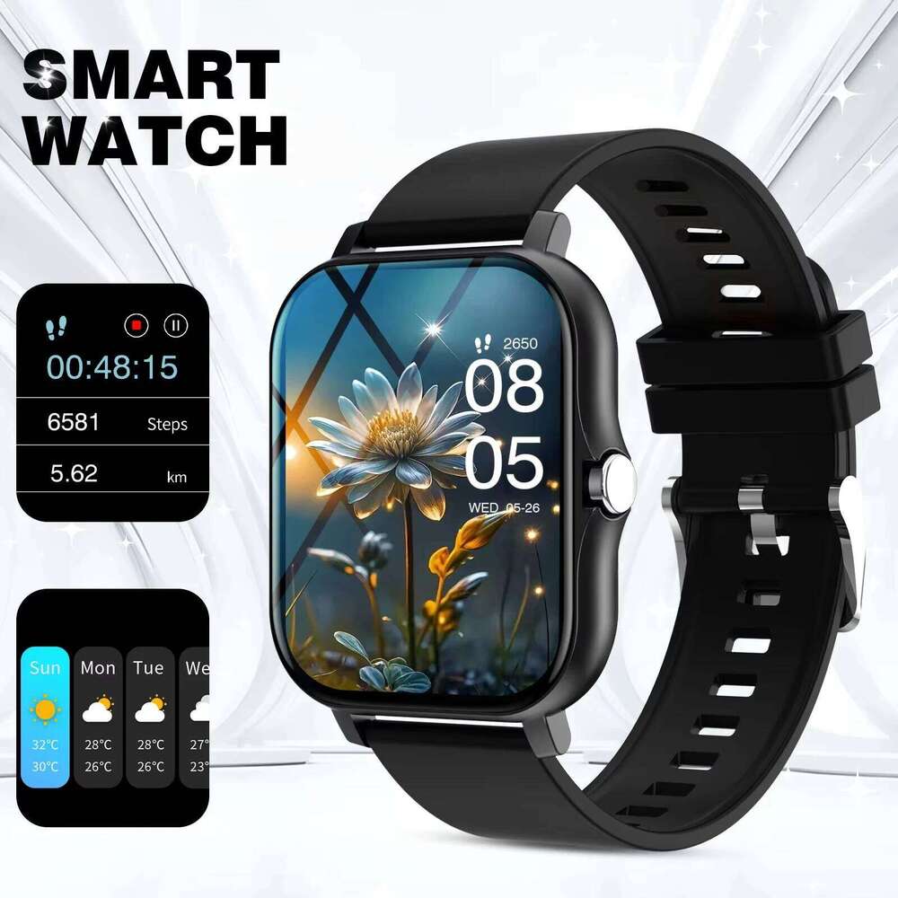 LAXASFIT 2025 New Smart for Men Women Gift Full Touch Screen Sports Fitness Watch Bluetooth Call Digital Smartwatch
