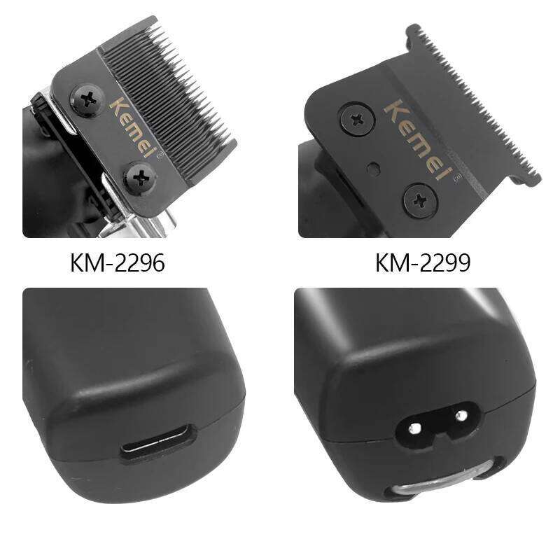 Kemei KM-2296 Barber Cordless Hair Trimmer 0mm Zero Gapped Carving Clipper Professional Electric Finish Cutting Machine KM-2299 C260312