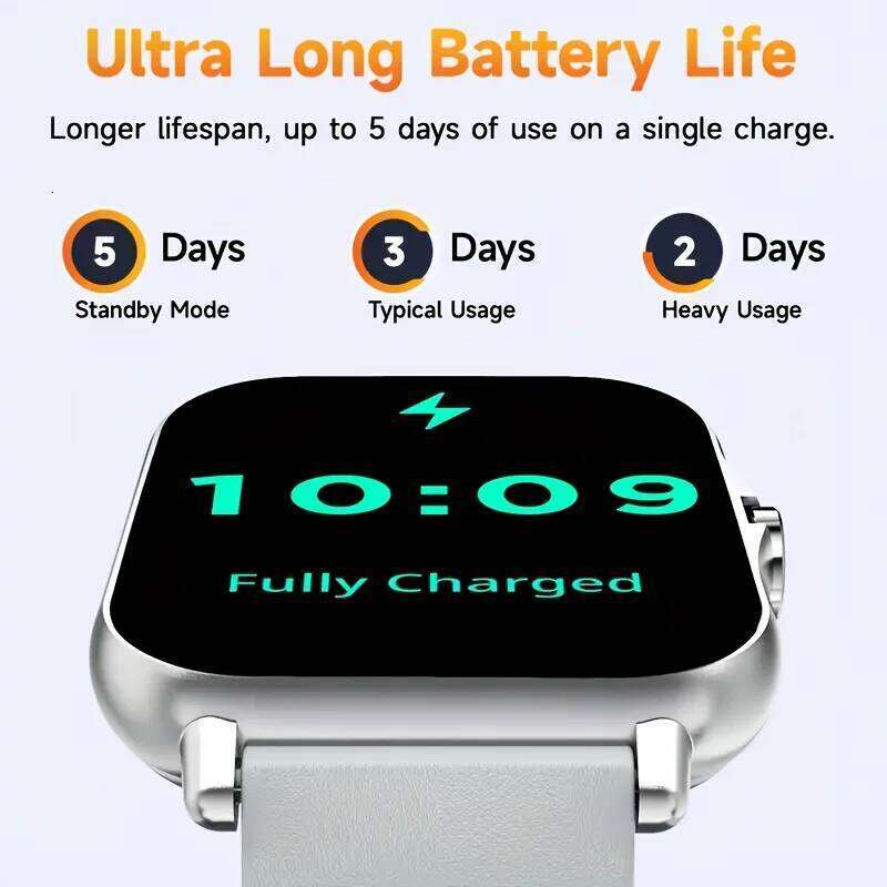 G.L Wear New 1.83-inch HD Display Bluetooth Calling Heart Rate Activity Tracking Smartwatch Men Women Holiday Gift