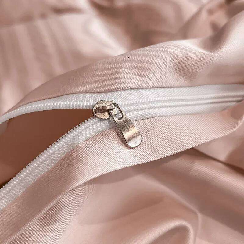 High Quality Solid Color Jacquard Bedding Set Washed Cotton Skin Friendly Comforter Cover Kit Super Soft Bed Linens for Adults H260312