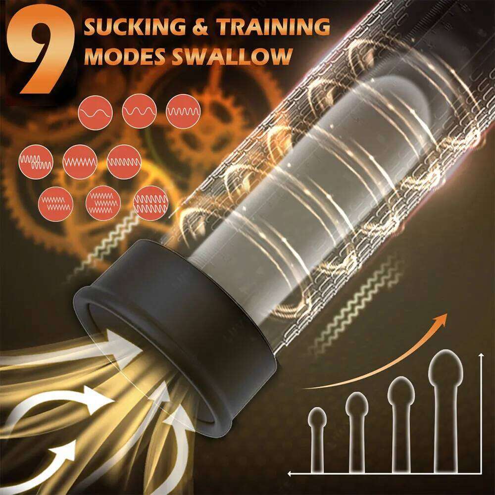 Manual Penis Enlarger Enhancement Erection SexToys For Man Vacuum Pump Big Dick Trainer Male Lasting Masturbator Z260311
