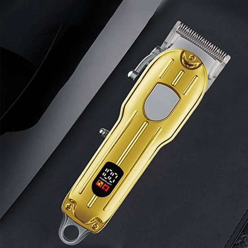 Rechargeable Electric Clipper Powerful Long-Lasting Metal Display Hair Trimmer Professional Shaving Machine Men's Grooming C260312