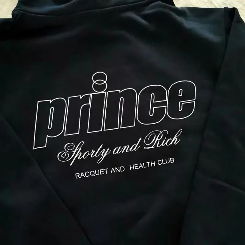 Sport Make Prince Wellness Letters Printing Vintage Style Women Hoodies Loose Cotton Thick Warm Autumn Pullovers Casual Sweaters 260311