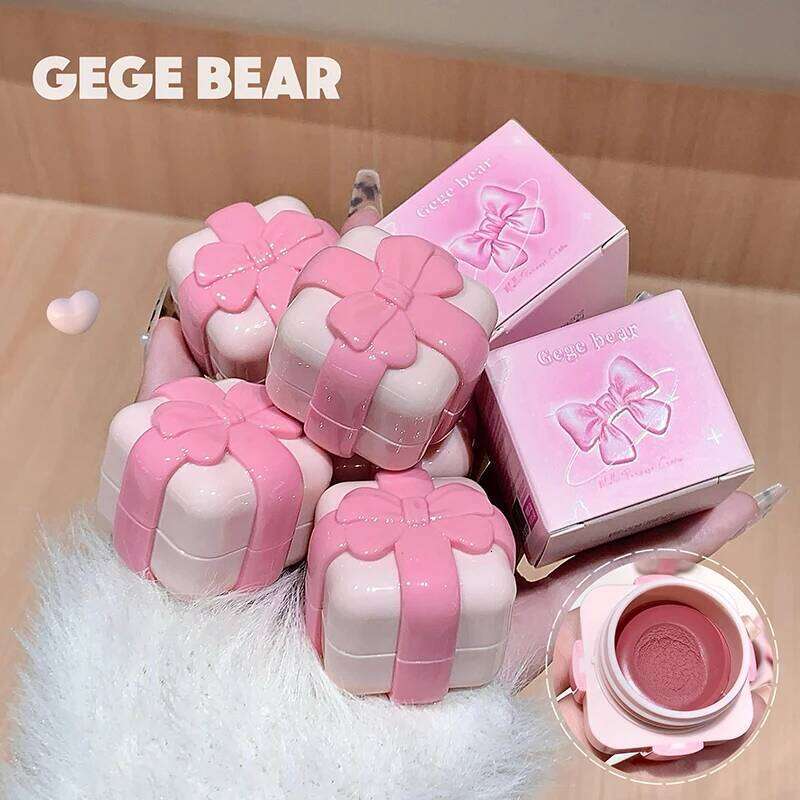 Gege Bear Velvet Matte and Balm, Versatile Two-in-One Lip Multi-Use Cheek Blush Balm for a Effortless Application W260311