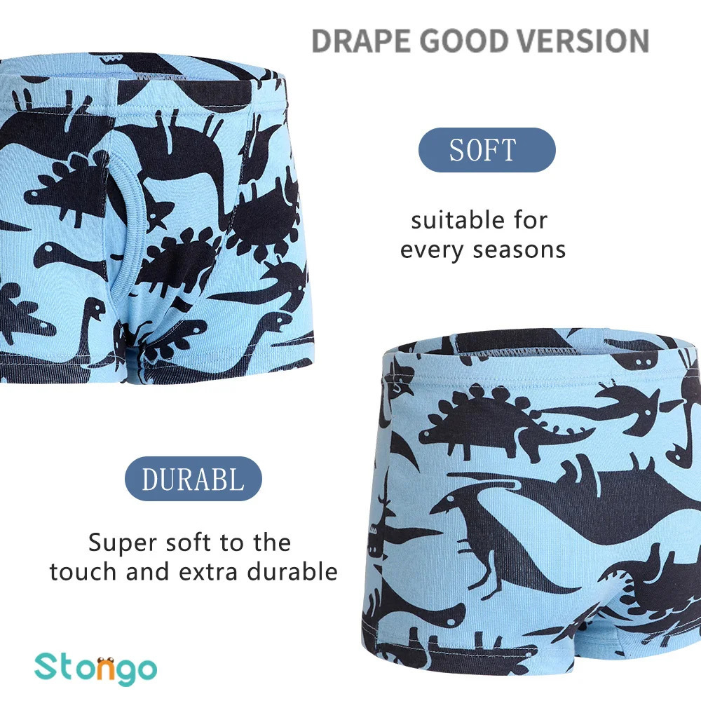 6 Pcs Baby Toddler Boys Underwear 100 Cotton Little Briefs Soft Dinosaur Truck Boxer 260311