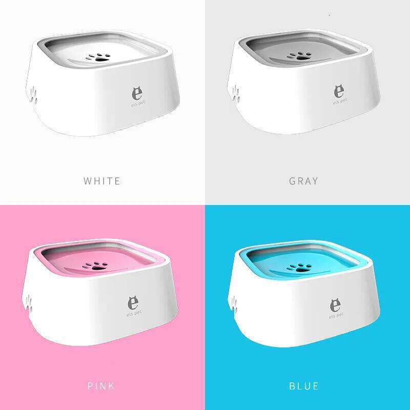 Floating Non-Wetting Mouth Pet Without Spill Drinking Water Dispenser Plastic Anti-Over Dog Bowl 26Y0312