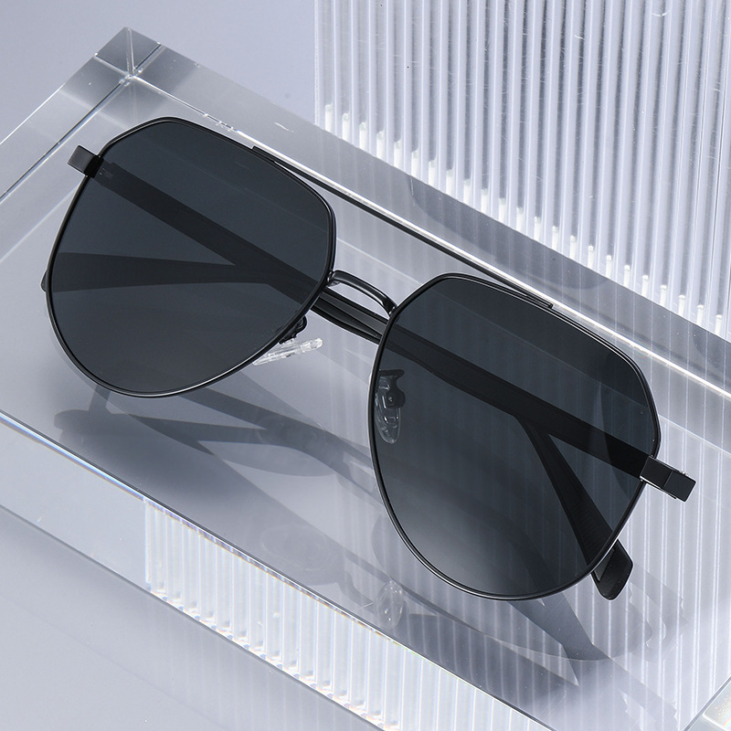 2026 New Fashion Square Polarized Sunglasses for Men, Double-Beam Outdoor Driving Sun Protection Glasses, Men's