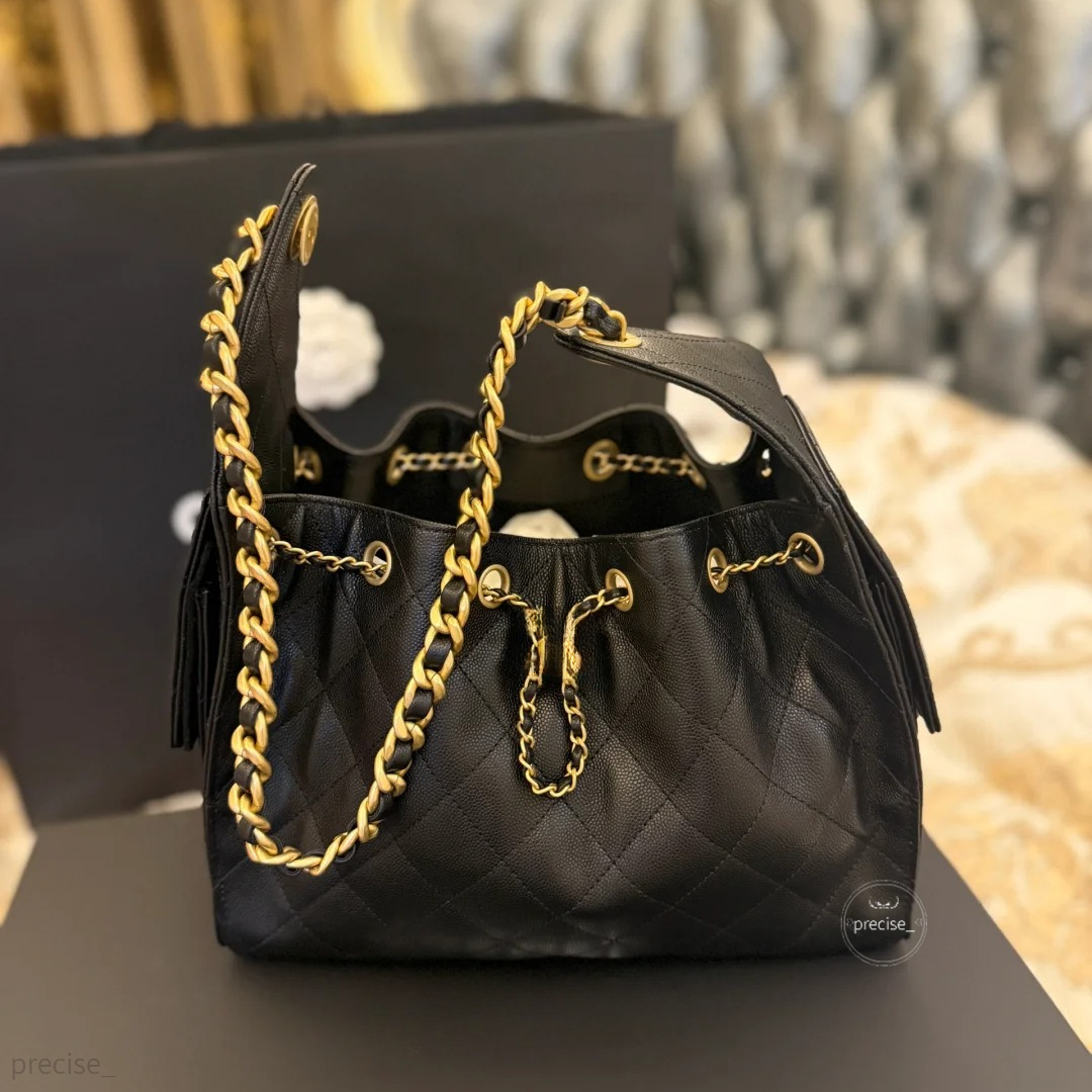 Luxury Designer Bag 25 Caviar Leather Crossbody Designer Bags Women Genuine Leather bag Shoulder Bag Underarm Chain Handbags Matelasse Hobo Bag