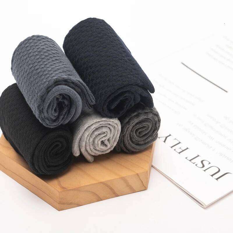 10Pairs/Lot Men's Bamboo Fiber Long Black Business Soft Breathable New High Quality Autumn for Male Socks Plus Size 39-48 Z260312