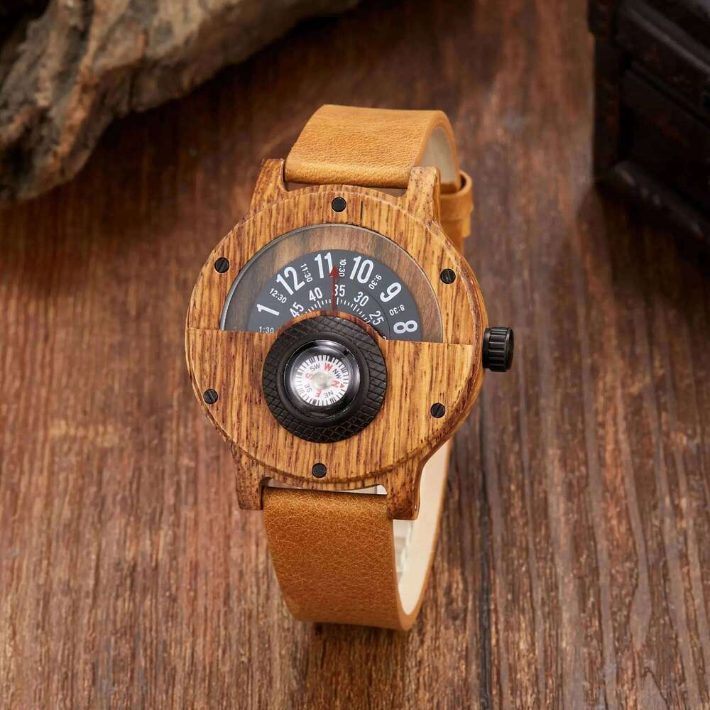 2025 New personalized creative wooden watch men quartz watches relojes para hombres relogio masculino