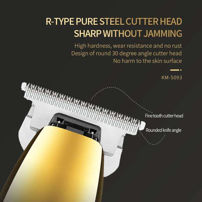 Origial Kemei Metal Barber Trimmer For Men Professional Beard Clipper Electric Hair Cutting Machine Rechargeable C260312