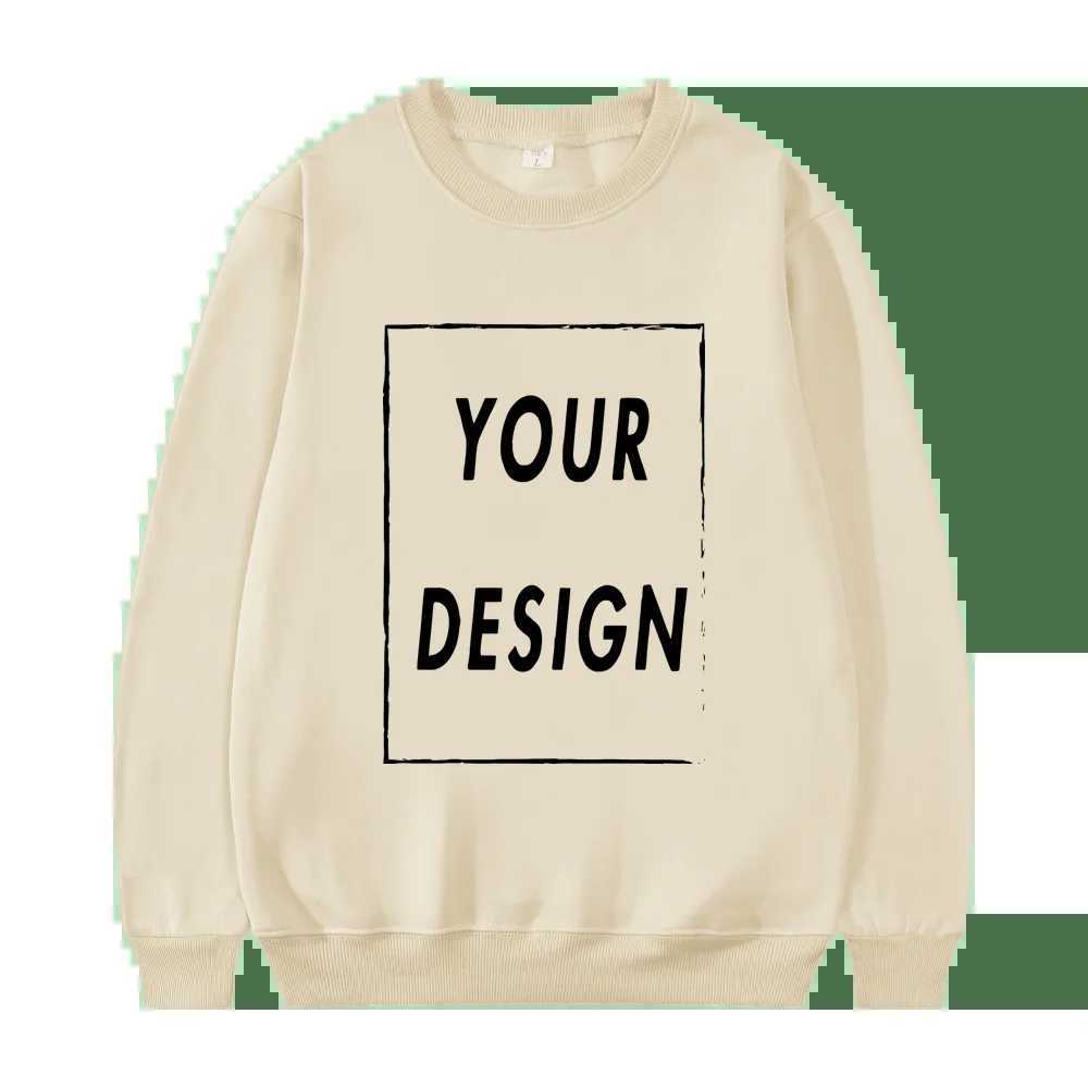 Unisex Crew Neck Sweatshirt 2025 New Fashion Customizable Mens Womens Casual Sweater Hatless M260312