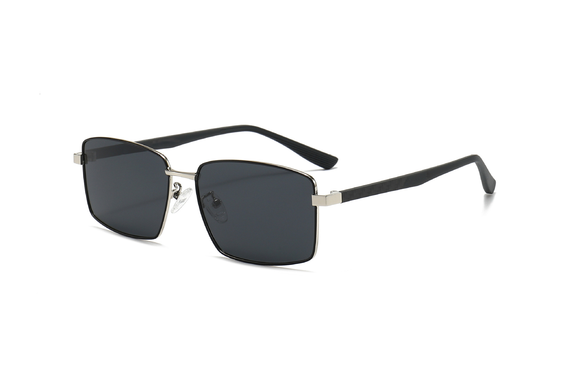 2026 New European American Style Square Small Frame Nylon Polarized Sunglasses for Men, Fashionable and Simple, Sun Protection,