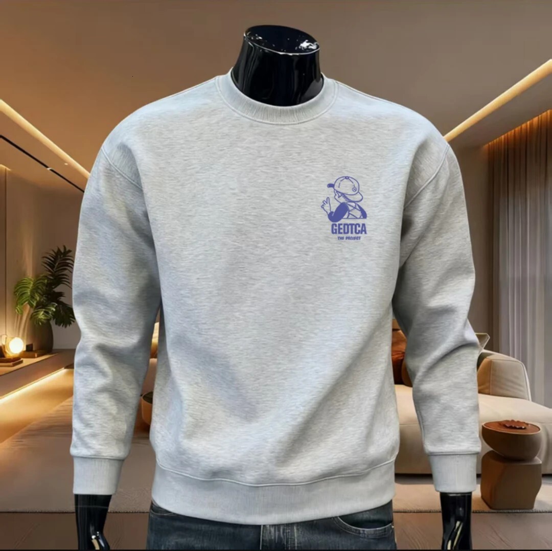 Sttion Utumn Nd Winter New Stylish Men's Swetshirt Unique Trendy Brnd Loose Round-neck Long-sleeve Top Verstile Designer Hoodie Nd Csul