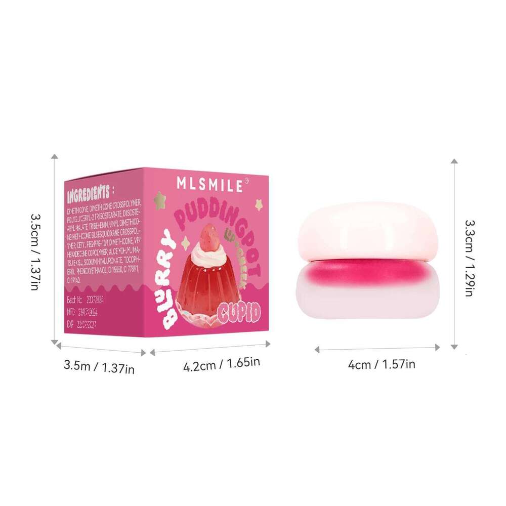 Matte Mud Blush Multipurpose Makeup Waterproof Clay Lipstick Longlasting Non-stick Cup Red Lip Tint Pigment Mousse Cosmetics W260311