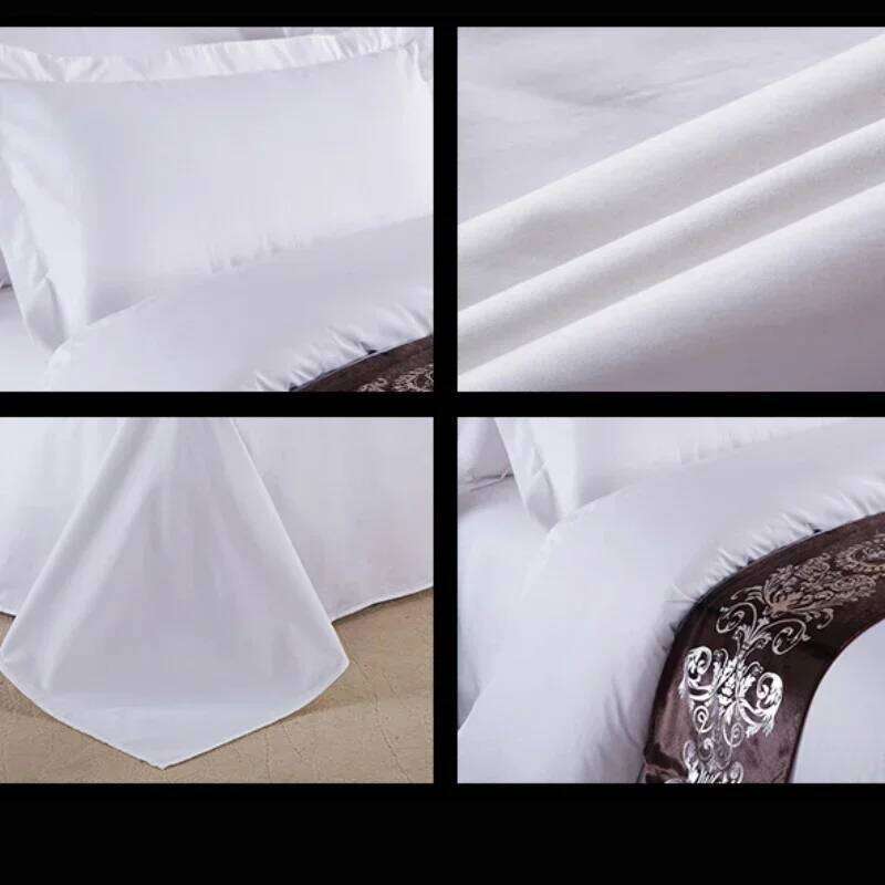 Hotel four-piece set, five-star hotel sheet, quilt cover, special bedding for bed and breakfast, pure cotton linen H260312