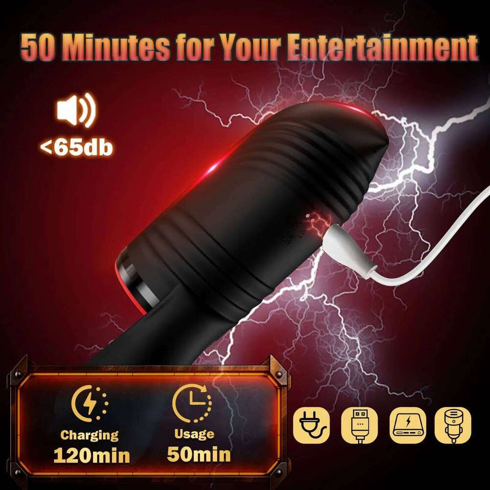 Male Masturbator Penis Training Vibrator Glans Massage Testicle Stimulator Delay Stamina Trainer Blowjob Machine Sex Toy for Men Z260312