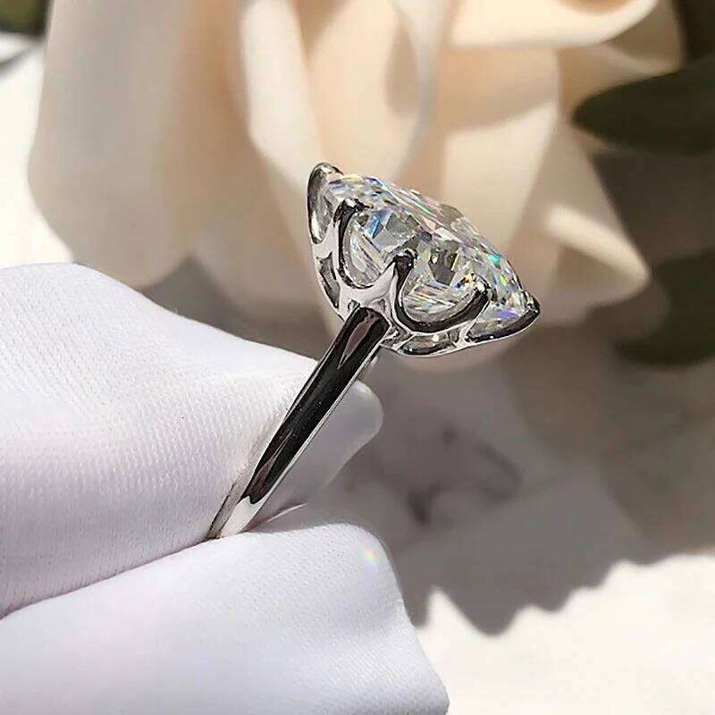 Huitan Big Princess Square Cubic Zirconia Crystal Rings for Women Trendy Wedding Accessories Fashion Contracted Jewelry H260312