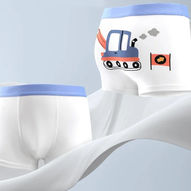 4pcs Childrens Underwear for Boys Cotton Cute Dinosaur Shorts Panties Fashion Teenage Breathable Soft Boxers Toddler Underpants 260311